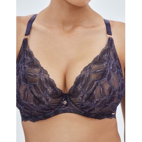 Бюстгальтер с мягкой чашкой Alles GLOW M navy blue, Цвет: темно-синий, Размеры: 70F