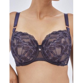 Бюстгальтер полупоролон Alles GLOW PU navy blue, Цвет: темно-синий, Размеры: 85F