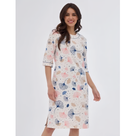 Ночная сорочка из хлопка Cornette 734 ESME, Цвет: экрю, Размеры: M