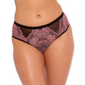 Трусики слипы Gaia 1266 MALENE figi чёрно-розовый, Цвет: чёрно-розовый, Размеры: S