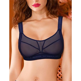 Мягкий бюстгальтер без косточек Mioocchi X-FACTOR 8151 blu notte, Цвет: blu notte (синий), Размеры: 95B