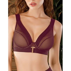 Бюстгальтер бралетт Mioocchi X-FACTOR 8153 cabernet, Цвет: cabernet (бордо), Размеры: 90B