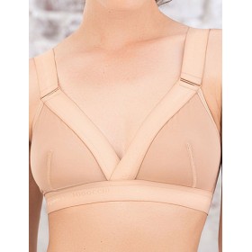 Мягкий бралетт без косточек Mioocchi X-FACTOR 8154 nudo, Цвет: nudo (телесный), Размеры: XS