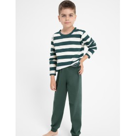 Пижама для мальчиков Taro 3082/3083/3088 BLAKE, Цвет: зеленый/белый, Размеры: 116