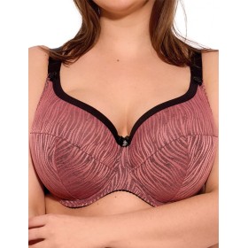Бюстгальтер полупоролон размера плюс Gaia 1259 LISE PU MAXI античная роза, Цвет: античная роза, Размеры: 80L