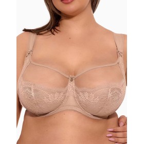 Бюстгальтер мягкий размера плюс Gaia 1262 CAMILLA M MAXI мокка, Цвет: мокка, Размеры: 70L