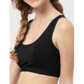 Женский топ Key LBT 005 черный, Цвет: черный, Размеры: M