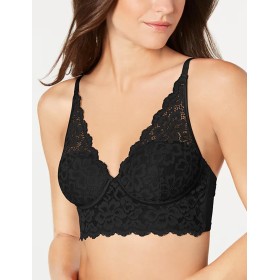 Кружевной бралетт без косточек Maidenform DM1188 черный, Цвет: черный, Размеры: 75B