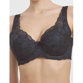 Бюстгальтер балконет Simona M 530/30 черный, Цвет: черный, Размеры: 75G