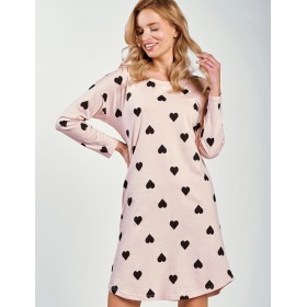 Сорочка с длинными рукавами Taro 3207 HANNAH, Цвет: розовый/черный, Размеры: XL