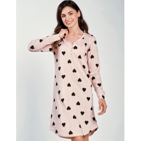 Сорочка женская Taro 3215 LIBBY светло-розовый, Цвет: светло-розовый/черны, Размеры: M