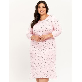 Хлопковая сорочка Taro 3259/3260 ANGIE, Цвет: светло-розовый, Размеры: 2XL