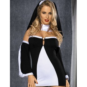 Ролевой костюм монашки Caprice SHY GIRL, Цвет: черно-белый, Размеры: S/M