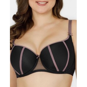 Бюстгальтер балконет тюльпан Honey H20-15-L черный, Цвет: черный, Размеры: 80C