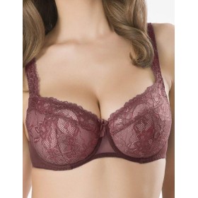 Бюстгальтер балконет Honey H37-17-L махагон, Цвет: махагон, Размеры: 80E