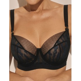 Бюстгальтер с мягкой чашкой Kinga 1154-SC NAVY MIST, Цвет: черный+темно-синий, Размеры: 65G