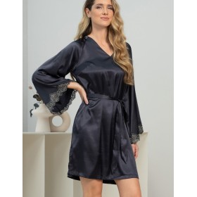 Домашняя туника Mia-Amore EMMANUELLE 4347, Цвет: черника, Размеры: 4XL/5XL