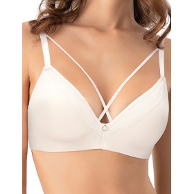 Формованный бюстгальтер без косточек Mioocchi ORNELLA 8193 latte di cocco, Цвет: latte di cocco (крем, Размеры: 65B