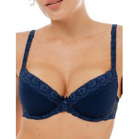 Бюстгальтер балконет Sermija 121-09-L синий сапфир, Цвет: синий сапфир, Размеры: 75E