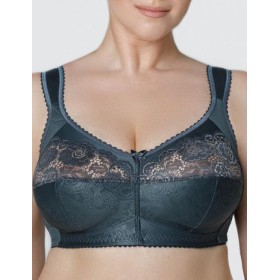 Бюстгальтер мягкий без косточек Sermija 149-12-L темный графит, Цвет: тёмный графит, Размеры: 75F