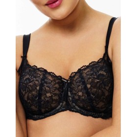Бюстгальтер балконет мягкий Sermija 173-16-L чёрный, Цвет: чёрный, Размеры: 80C
