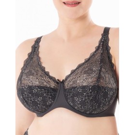 Бюстгальтер бралетт Sermija CHARLOTTE 175-18-L чёрный жемчуг, Цвет: чёрный жемчуг, Размеры: 80B