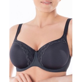 Бюстгальтер спейсер Sermija NIKOL 176-18-L / 177-18-L чёрный жемчуг, Цвет: чёрный жемчуг, Размеры: 75D