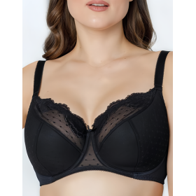 Бюстгальтер полумягкий Sermija ROZALIJA 182-21-L чёрный, Цвет: чёрный, Размеры: 75C
