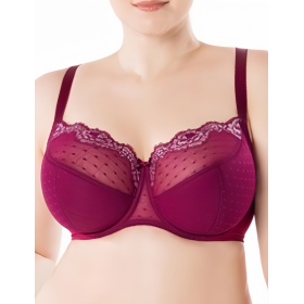 Бюстгальтер полумягкий Sermija ROZALIJA 182-21-L гранатовое вино, Цвет: гранатовое вино, Размеры: 65H