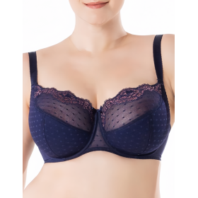 Бюстгальтер полумягкий Sermija ROZALIJA 182-21-L синий сапфир, Цвет: синий сапфир, Размеры: 65J