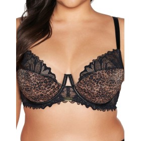 Бюстгальтер полумягкий Ava WILD 2132 PU Black Panther, Цвет: леопард, Размеры: 75F