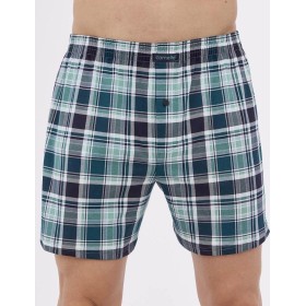 Свободные трусы шорты Cornette 002/008-19 COMFORT зеленый/темно-синий, Цвет: зеленый/темно-синий, Размеры: 5XL