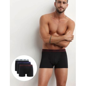 Черные мужские трусы в наборе (3 шт) Dim 005D/3 мимоза/карат/бетон, Цвет: черный (мимоза/карат/бетон), Размеры: S