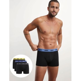 Черные мужские трусы в наборе (3 шт) Dim 005D/3 хлопья/зола/виноград, Цвет: черный (хлопья/зола/, Размеры: S