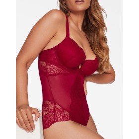 Боди со съемным пуш-ап Esotiq 39968 TULIA, Цвет: вишневый, Размеры: S