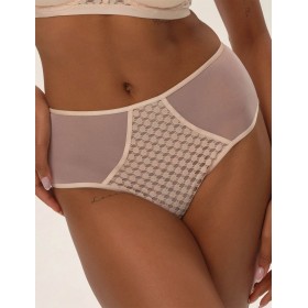 Трусы высокие слипы Esotiq OHARA 42177 пудровый, Цвет: пудровый, Размеры: XL