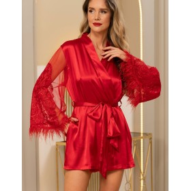 Комплект-тройка из шелка Mia-Amore MARJORY 3967 красный, Цвет: красный, Размеры: M