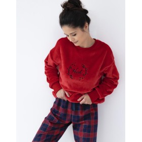 Домашний комплект Sensis CORDELIA, Цвет: бордовый, Размеры: M