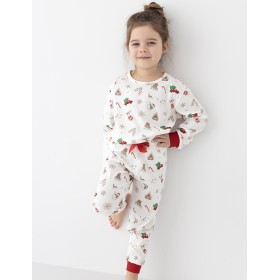 Пижама для девочки Sensis SAMANTHA KIDS, Цвет: белый, Размеры: 122-128