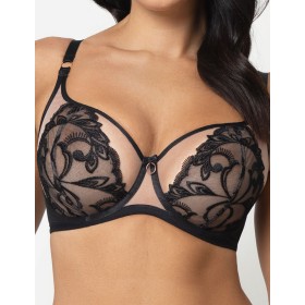 Бюстгальтер мягкий балконет Subtille MADLEN BLACK balconette soft, Цвет: черный, Размеры: 65F