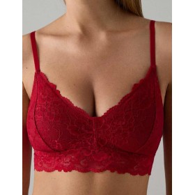 Кружевной бюстгальтер топ Ysabel Mora 10701 красный, Цвет: красный, Размеры: L