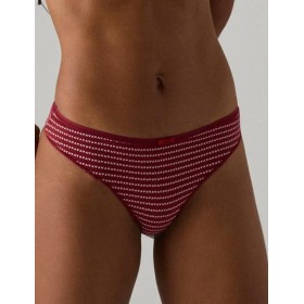 Набор трусов стрингов Ysabel Mora 19010 (2 шт) розовый + бордовый, Цвет: розовый + бордовый, Размеры: S