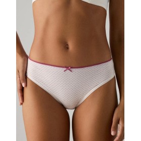 Набор хлопковых трусов Ysabel Mora 19021 MIDI (2 шт) розовый + амарант, Цвет: розовый + амарант, Размеры: L