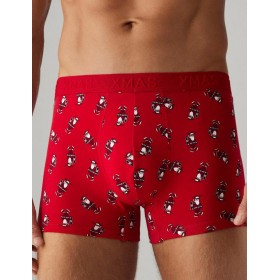 Мужские боксеры с рождественским принтом Ysabel Mora 20387, Цвет: красный, Размеры: M