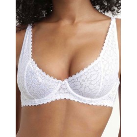 Бюстгальтер кружевной Dim DAILY DENTELLE 0DFE белый, Цвет: белый, Размеры: 90C