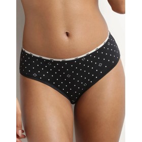 Трусы слипы из смесового хлопка Dim ICON 0DCS черный набивной, Цвет: черный набивной, Размеры: M