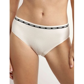 Трусы слипы из вискозы в рубчик Dim ICON 0DCV бежевый, Цвет: бежевый, Размеры: M