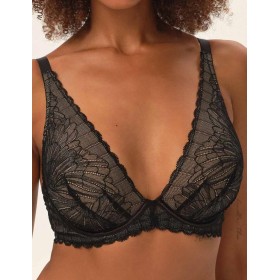 Кружевной бюстгальтер бралетт Esotiq 41731 OPRAH черный/бежевый, Цвет: черный/бежевый, Размеры: 80C