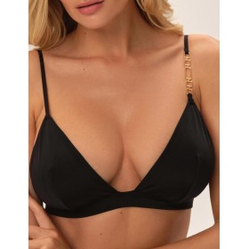 Треугольный мягкий бюстгальтер Esotiq 41759 OLLA черный, Цвет: черный, Размеры: L