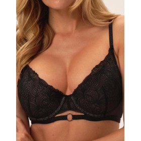 Бюстгальтер с пуш-ап вкладышами Esotiq 41802 OMBRE черный/темно-серый, Цвет: черный/темно-серый, Размеры: 70C